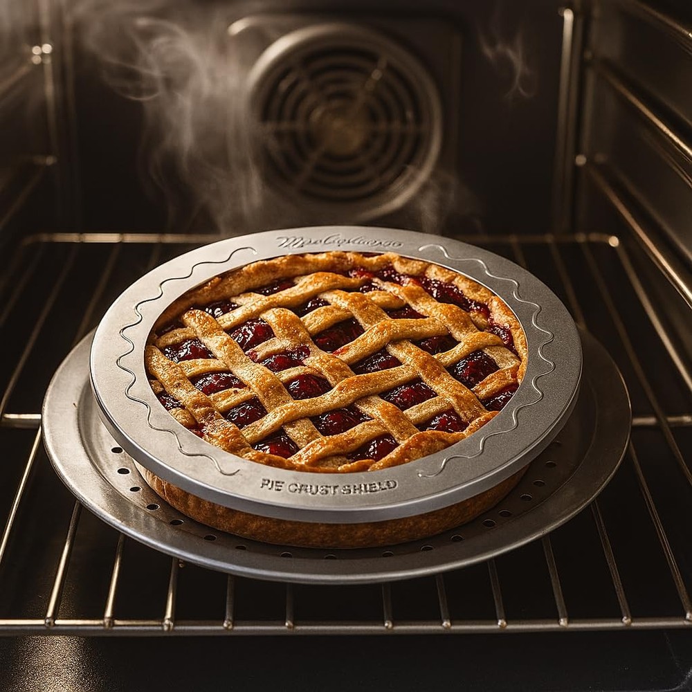 Mrs. Anderson's Baking Pie Crust Protector Shield, Fits Up To 9-Inch, Clear
