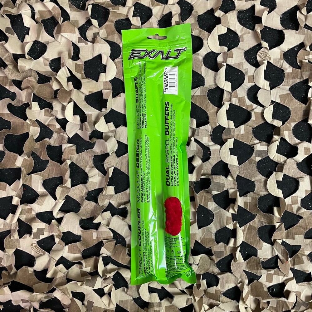 NEW Exalt Paintball Supreme Swab - Solid Red