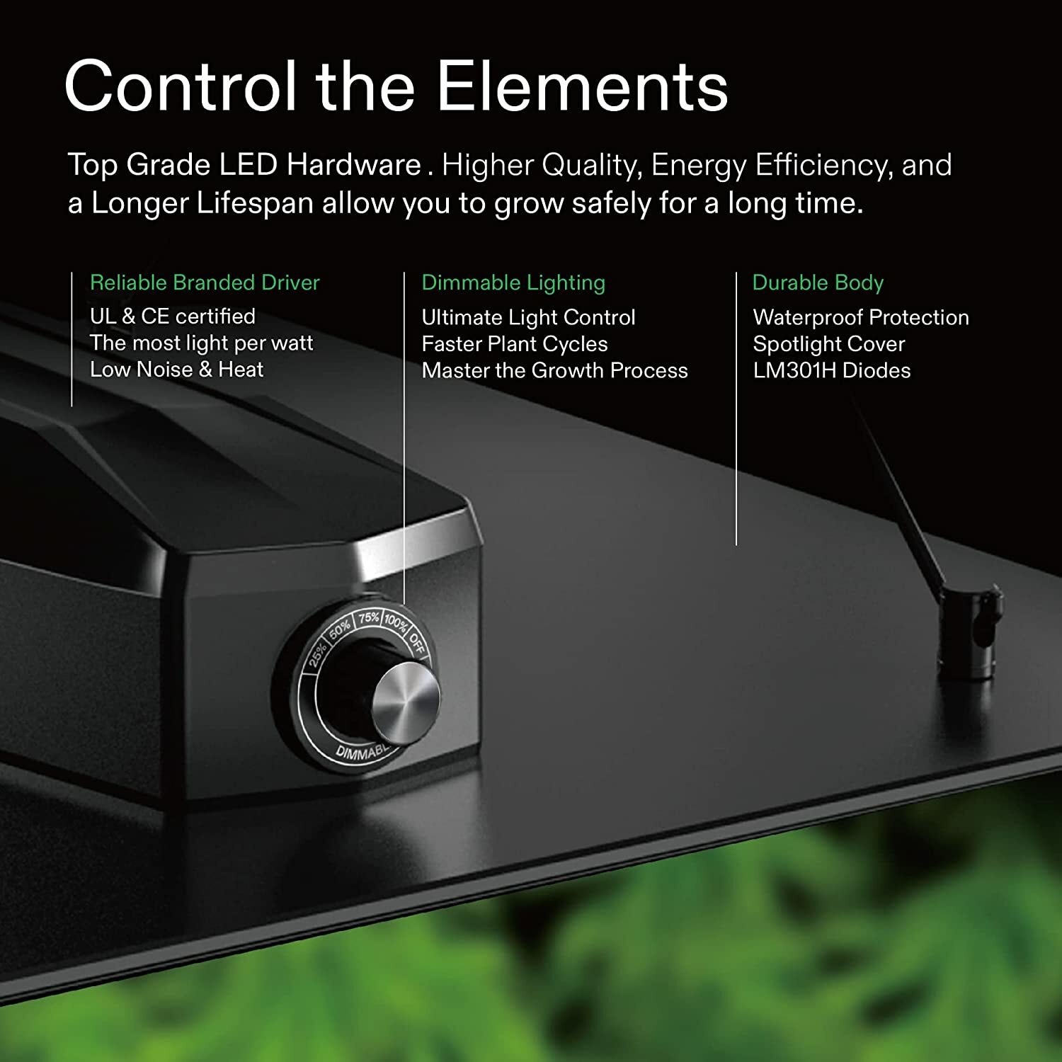 VS1000/2000/4000 LED Grow Light Full Spectrum w/ Samsung LM301 Diodes