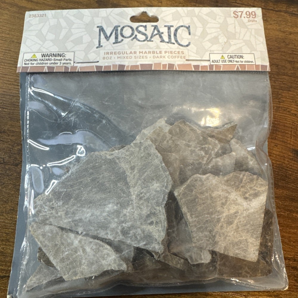 MOSAIC Irregular 8 Oz Marble Pieces Mixed Sizes