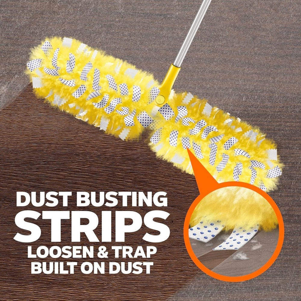 Kit de plumero con mango súper extensible de 1,8 m, resistente y compacto NUEVO