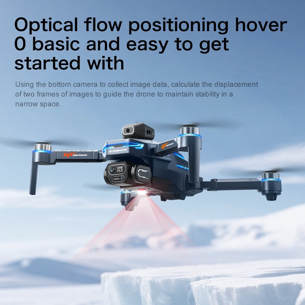8K Dual Camera Brushless Drone with Screen Remote 5G Foldable RC Quadcopter