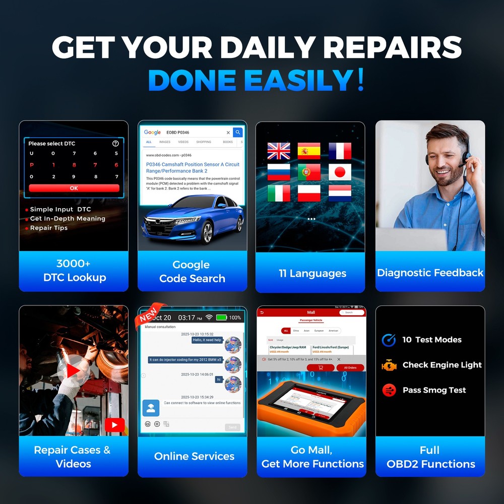 2026 LAUNCH X431 Elite 2.0 For BMW Car OBD2 Diganostic Scanner Code Reader Tool