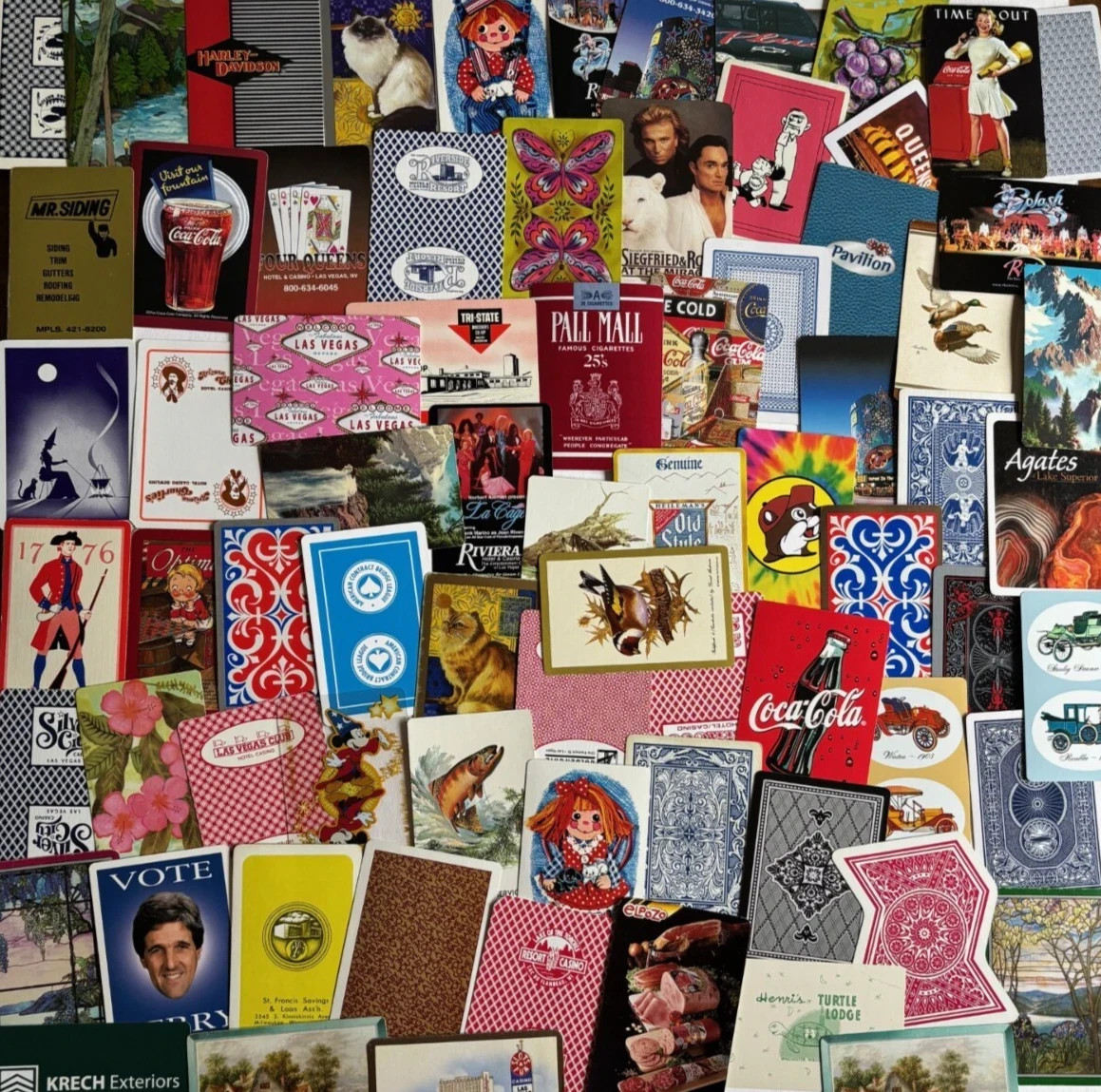 50 Random Vintage to Modern Playing Cards for Junk Journaling Single Swap Card