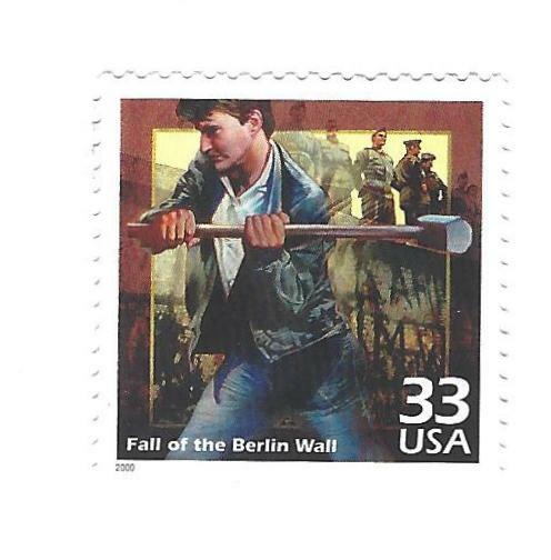 STAMP US SCOTT 3190k "Fall of the Berlin Wall" 33 CENT 2000 MNG