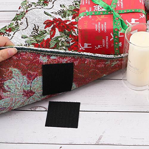 4" Hook And Loop Tape Selfadhesive Strips Set With Sticky Glue Nylon Fabric Fast