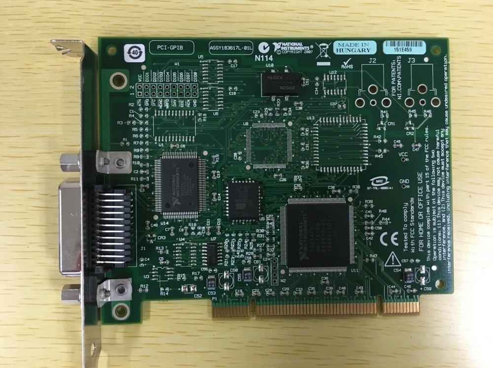 National Instruments PCI-GPIB Interface Controller Card 183619D-01