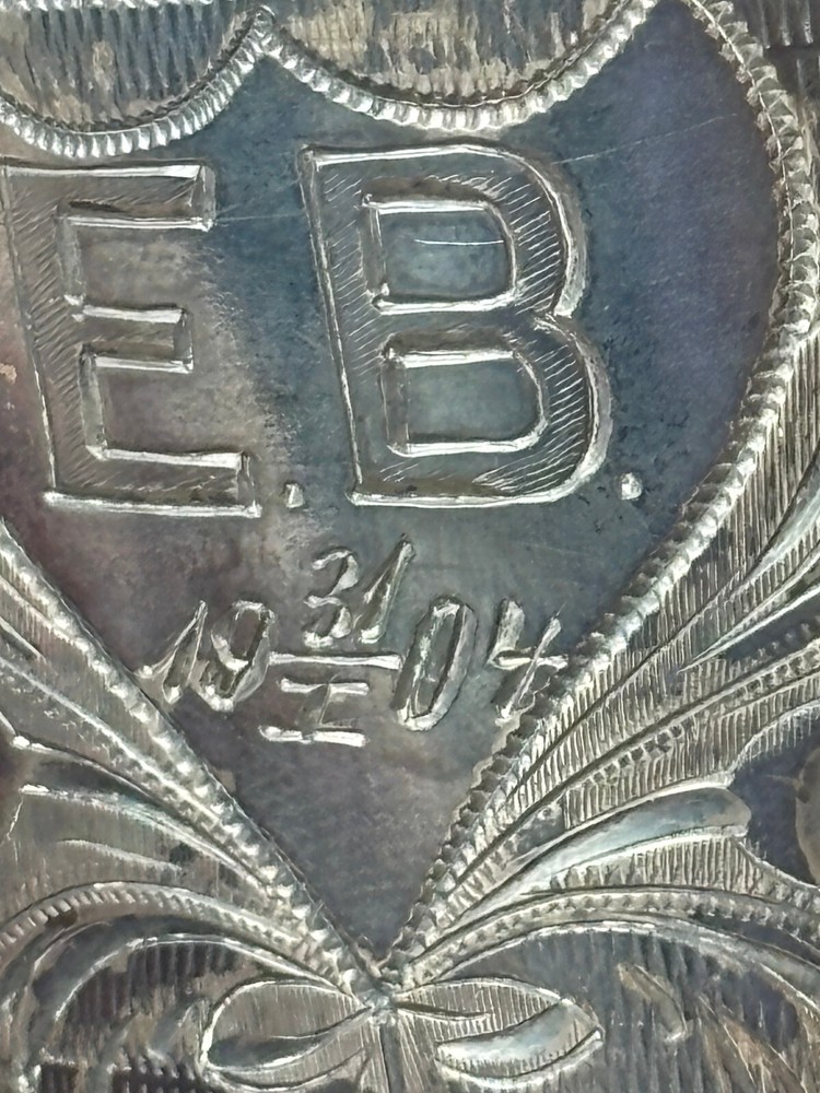 1872 Russian Cup 84 Silver Stamp Hallmarked Monogrammed EB & Dated 1904