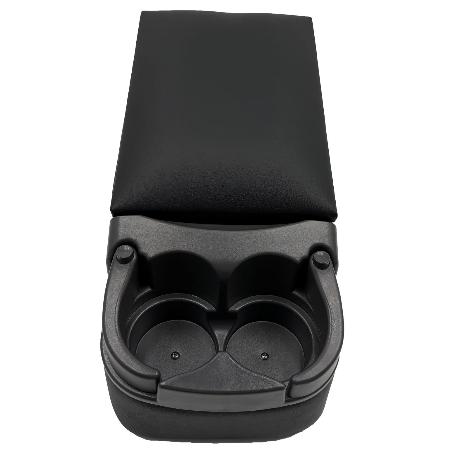 Universal Truck Seat/Bench Center Console Organizer With Cup Holders,Black