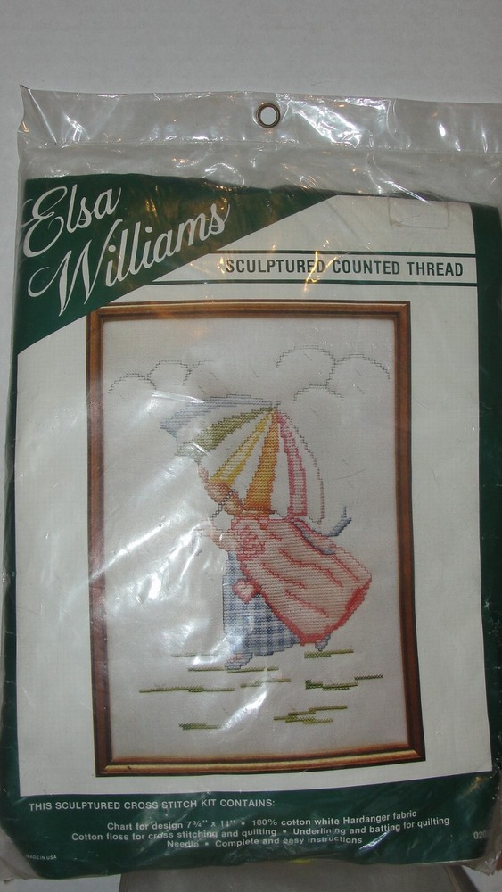 VINTAGE ELSA WILLIAMS SCULPTURED COUNTED THREAD KIT
