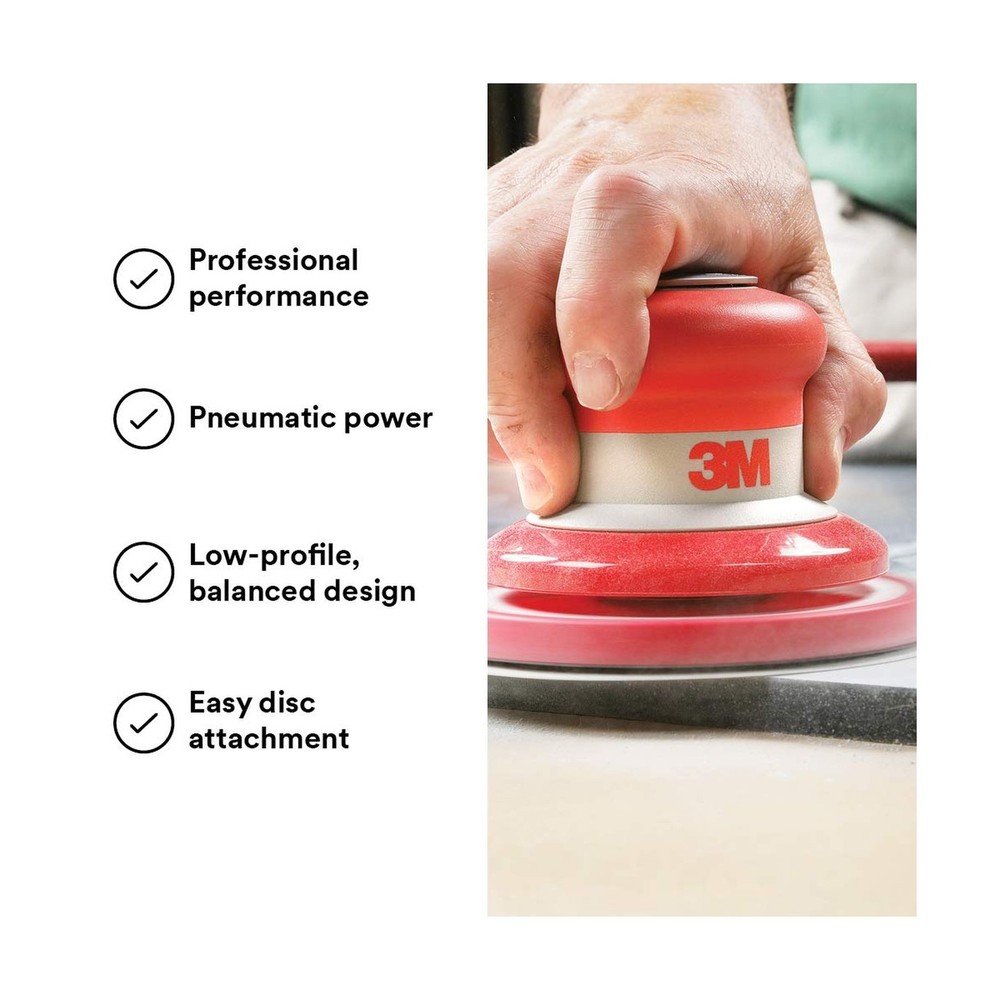 3M Random Orbital Sander – Pneumatic Palm Sander – 5” x 3/16&#