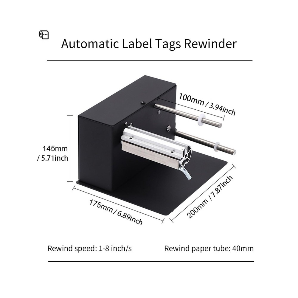 AIWFL Automatic Label Rewinder Rewinding Machine Speed 1-8 inch/s Automatic L...
