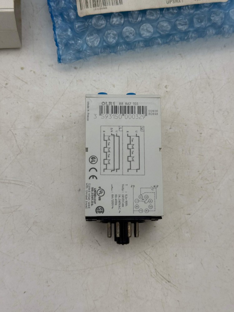 Crouzet 88867155 Plug-In Timing Relay (Open Box)