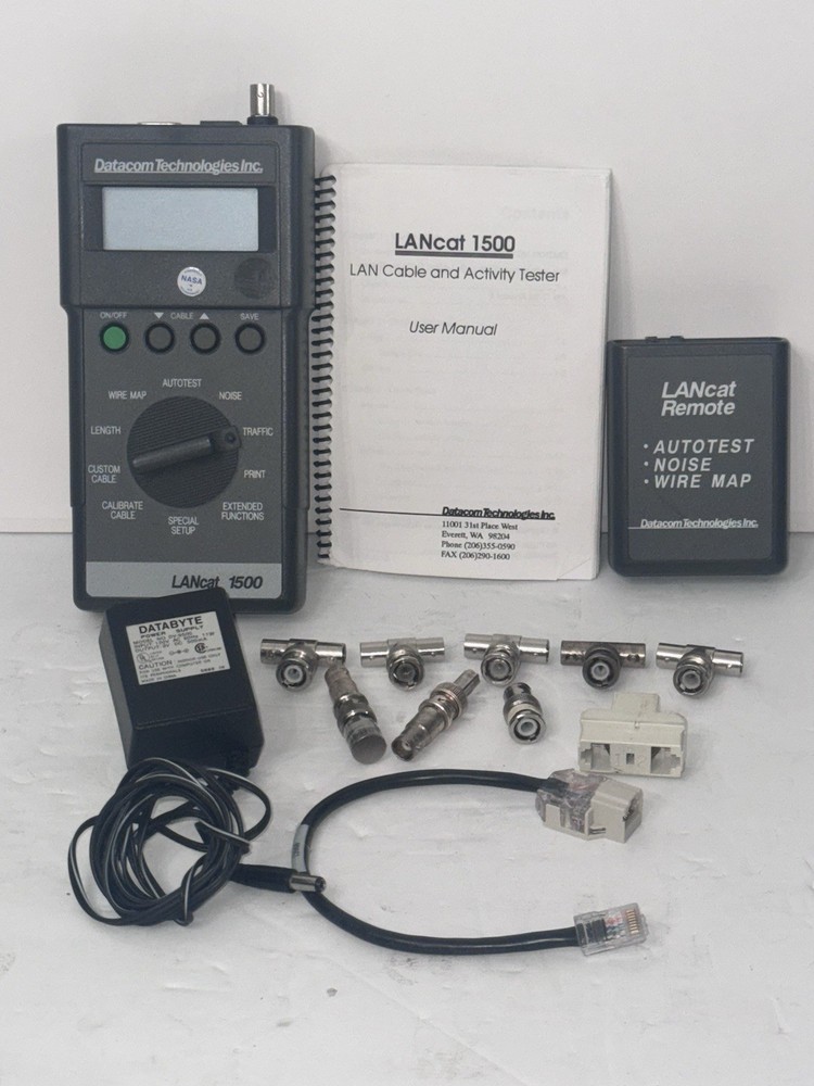 DATACOM TECHNOLOGIES LANcat 1500 INTERNET TESTING DEVICE ACTIVITY TESTER 52203