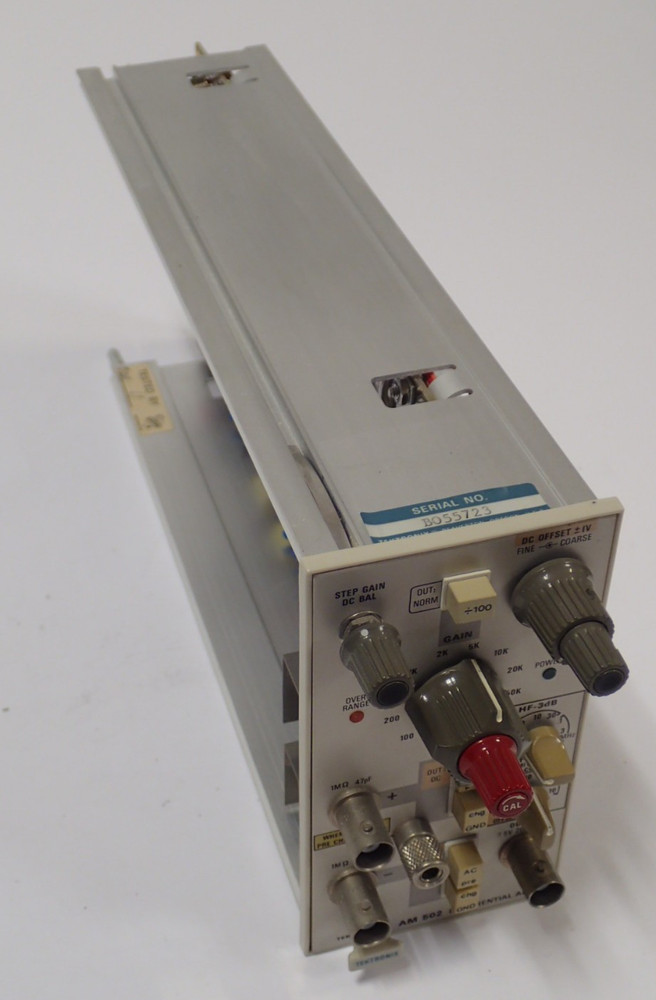 TEKTRONIX AM 502 DIFFERENTIAL AMPLIFIER PLUG-IN MODULE DC OFFSET NOT RESPONDING