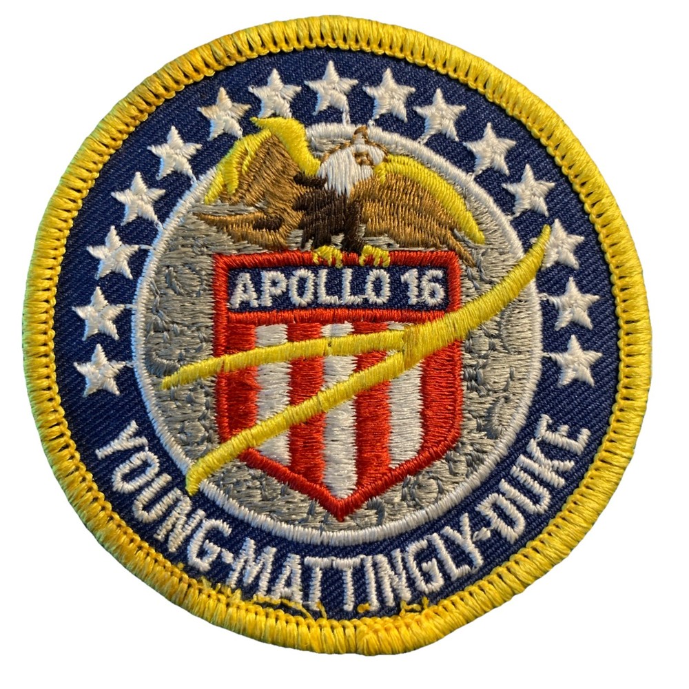 NASA Apollo 16 Original 1970's Patch Young Mattingly Duke 2Y