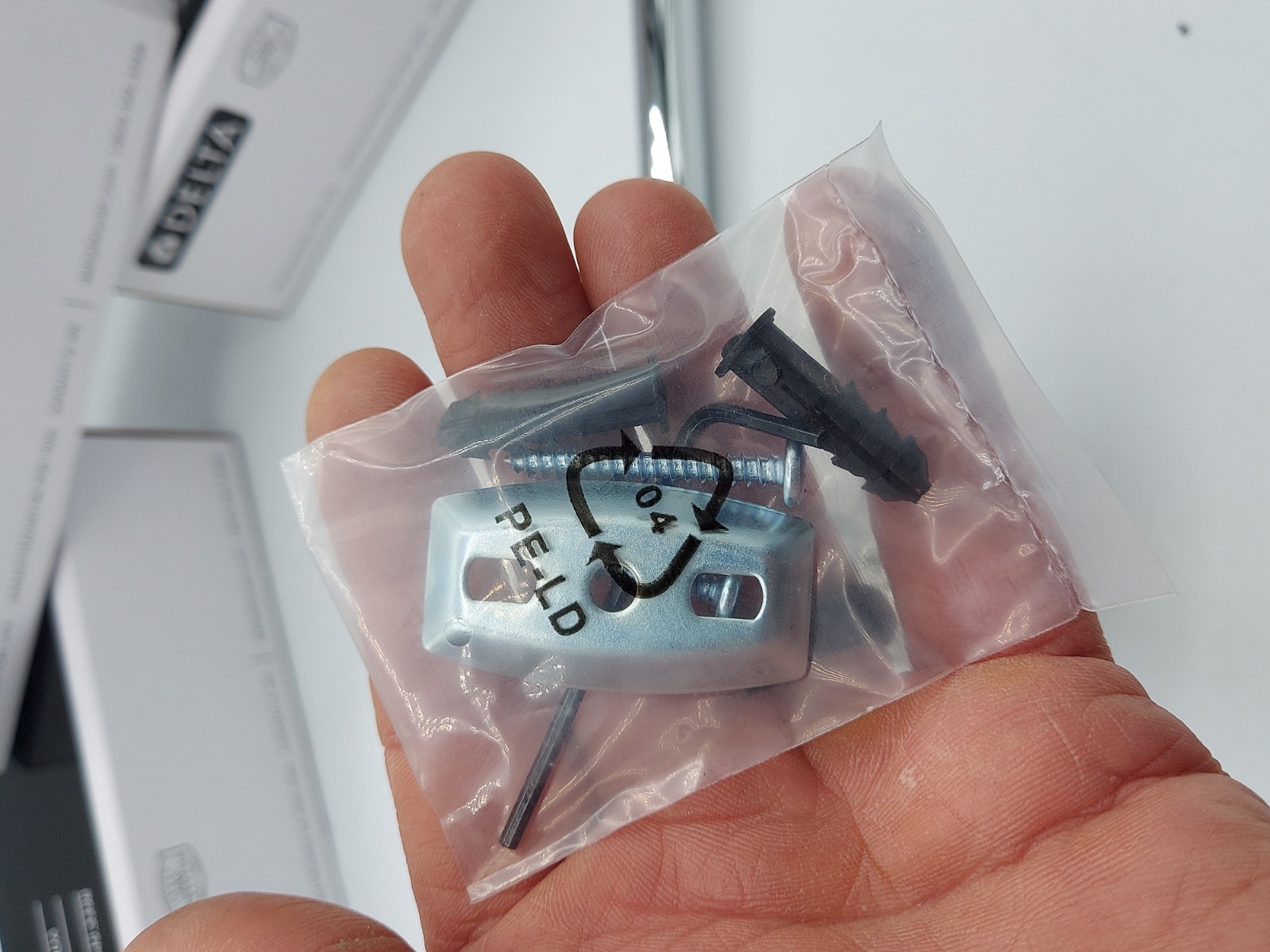 Delta Trinsic Single Post Toilet Paper Holder Polished Chrome 75950 **BOX of 3**