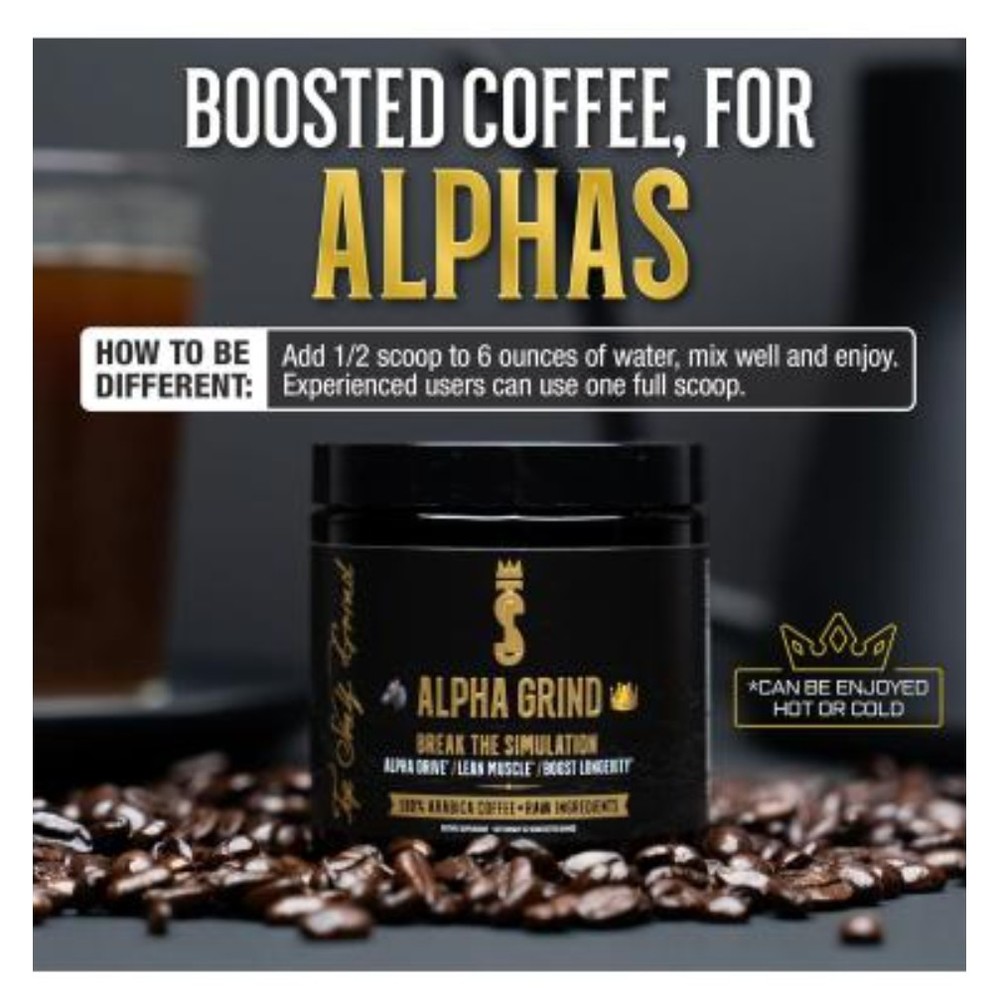 Alpha Grind Instant Arabica Coffee + Raw Ingredients 2.1 Oz