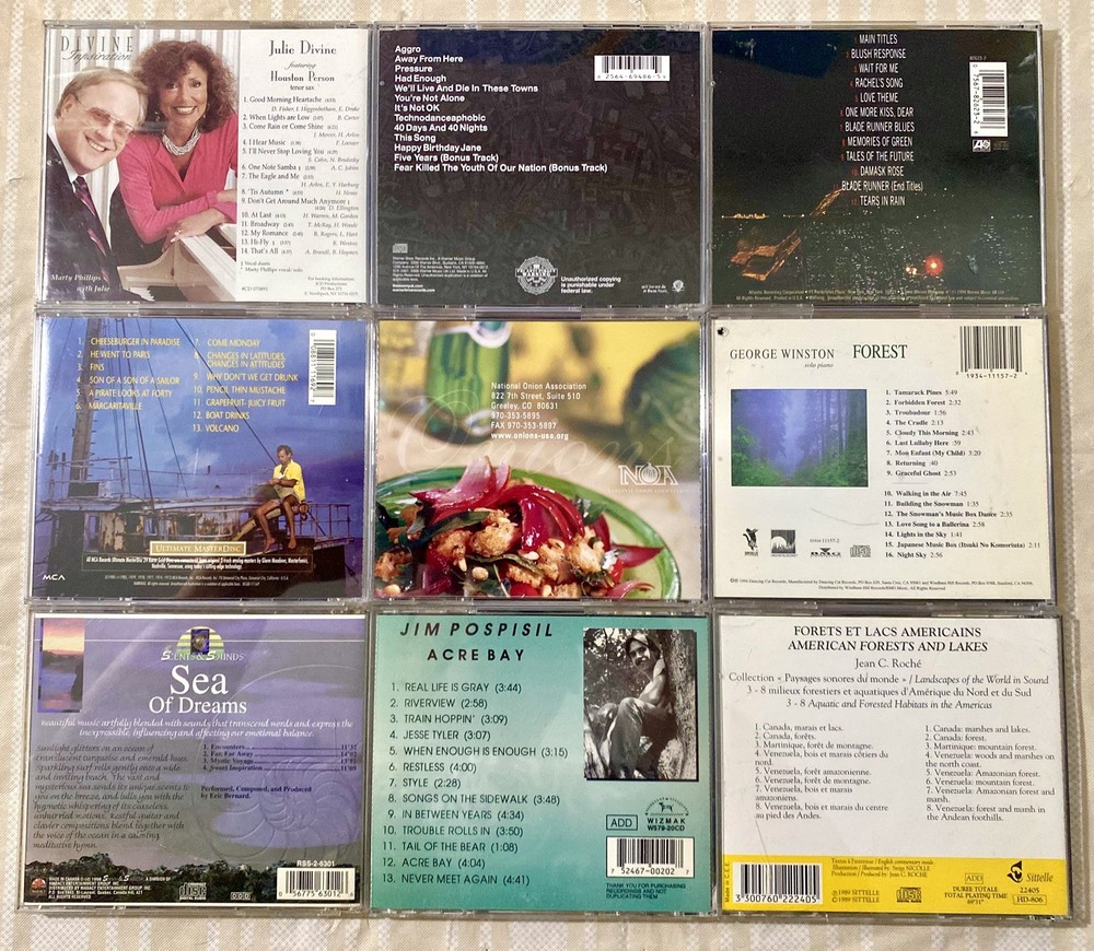 Random 9 Disc - Jewel Case CD Set - Music CD Collection