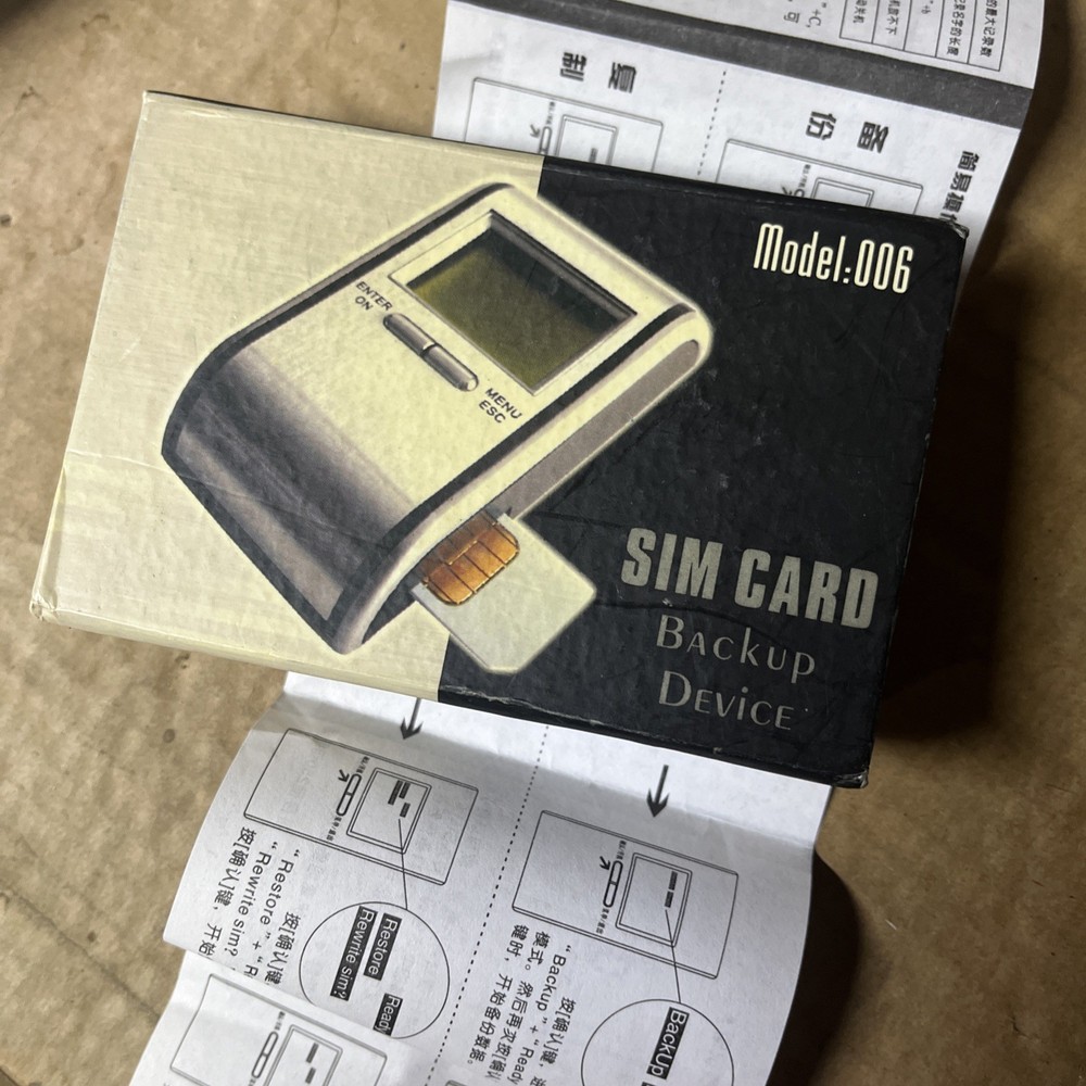 Sim Card Back Up Device Model 006