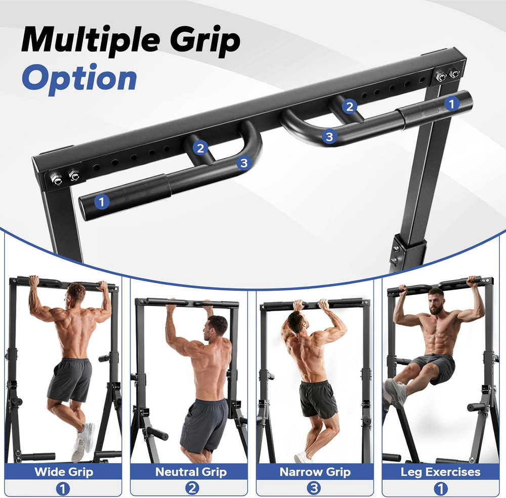 Foldable Pull up Bar Free Standing, Strength Training Pull-Up Bars Adjustable Pu