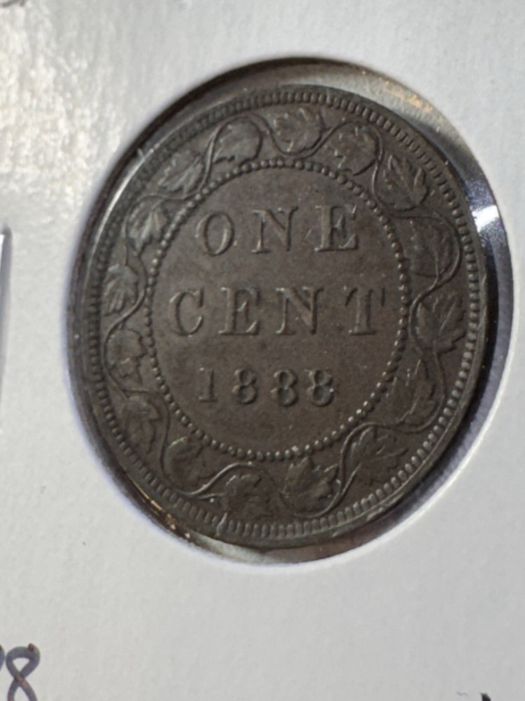 1888 Canada Large Cent Bronze Coin
