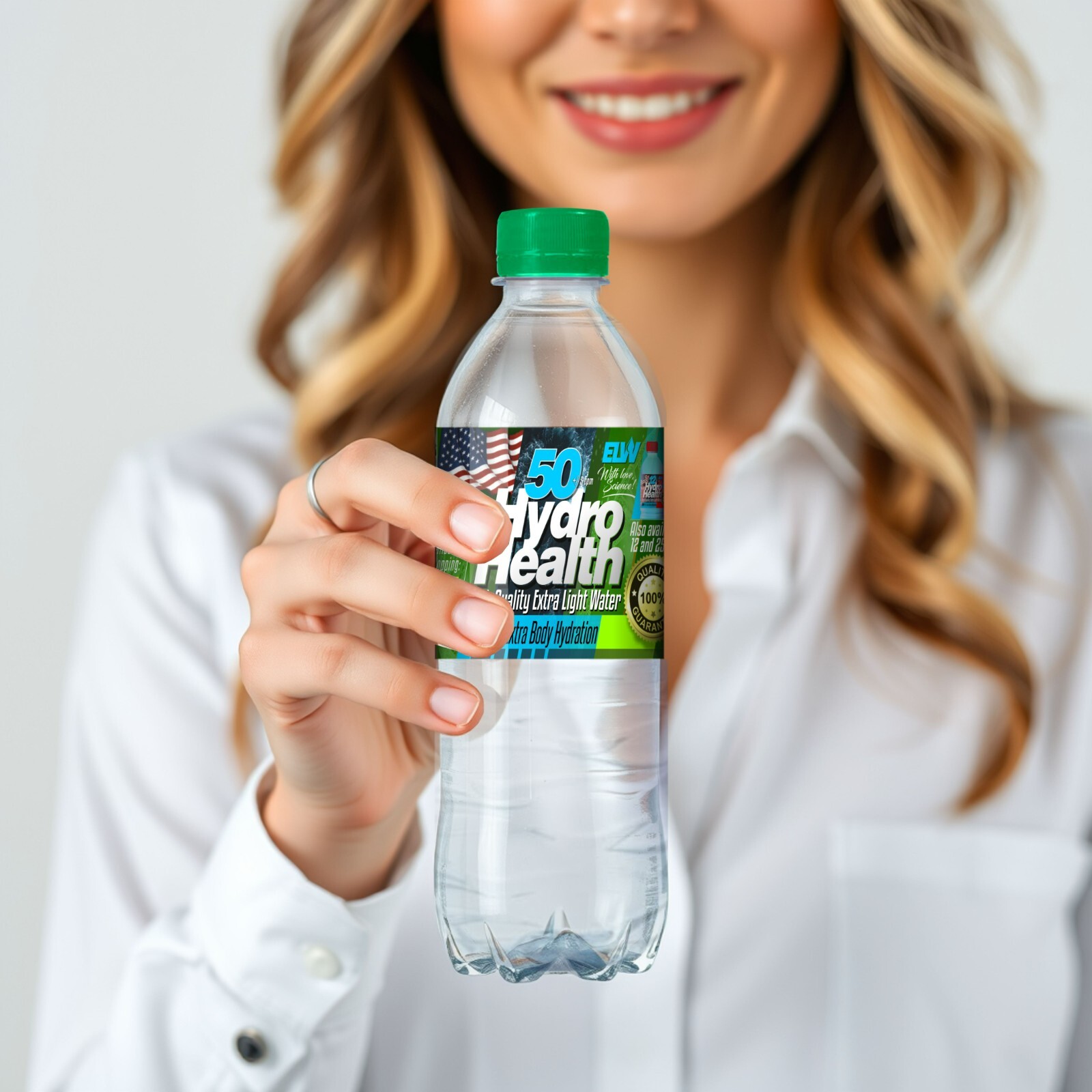 Deuterium Depleted Water 50 ppm Hydro Health 24 pcs x 500ML,free S&H to Cont.US