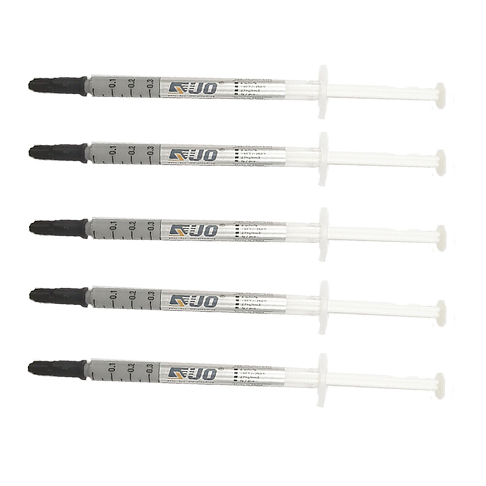 5pcs 1GRAM SILVER COOLING High Performance Thermal Grease Compound Paste Syringe