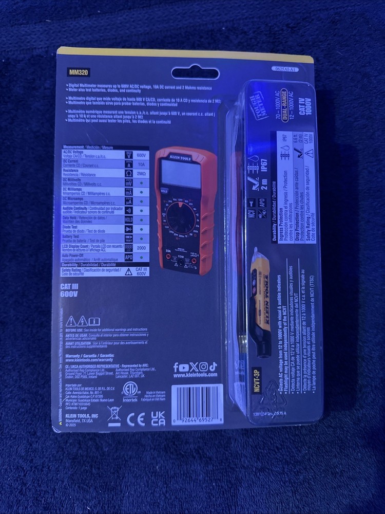 Klein Tools Eletrical Test Kit 25KIT1