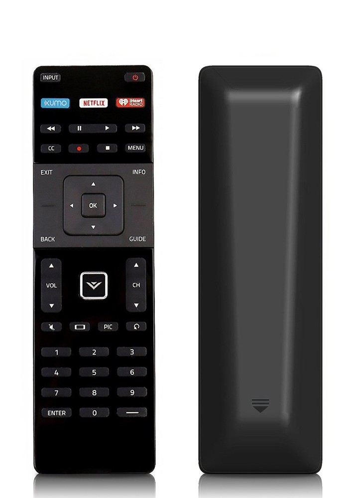 New Remote Control XRT122 Replacement fit for VIZIO D‑Series middle, Black