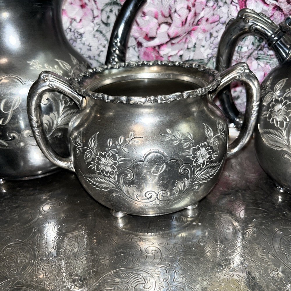 Barbour Silver Co. Quadruple Tea Service Set # 2419