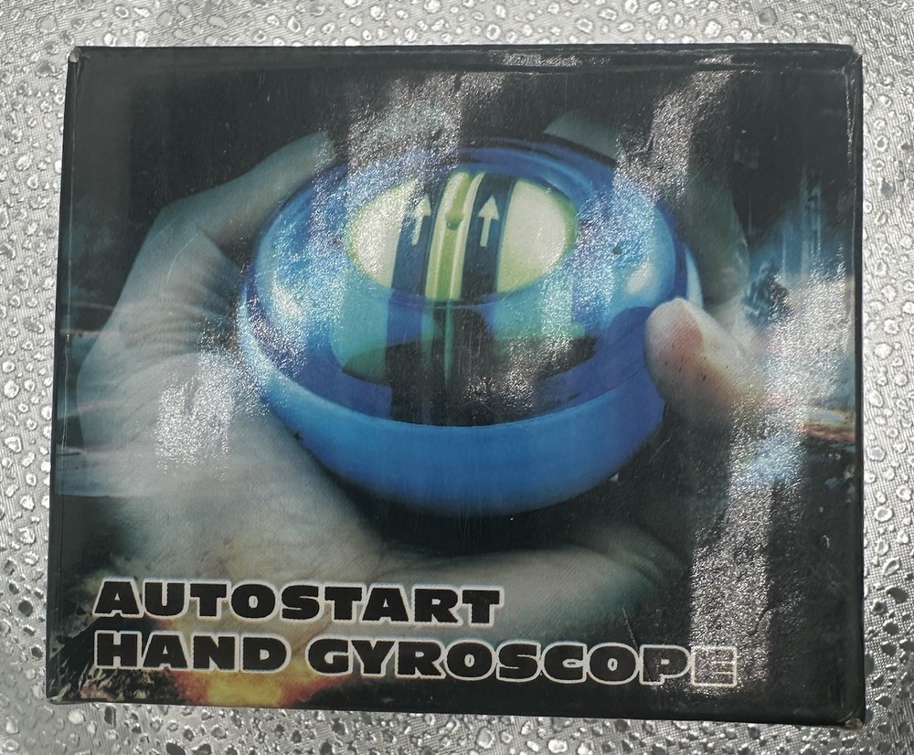 Gyro Ball Hand Exerciser Silver Black