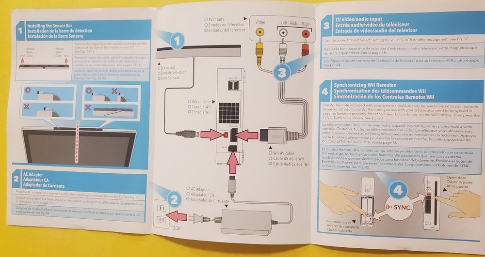Nintendo Wii Quick Setup Original Installation Authentic Guide Only