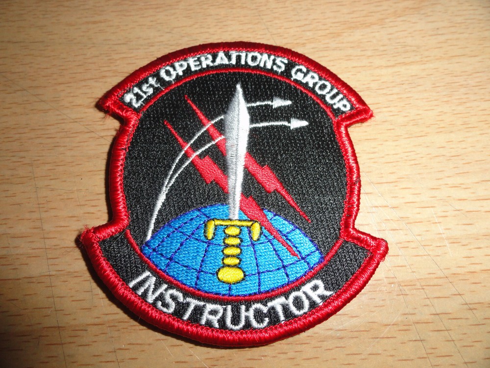 21st OPERATIONS GROUP  INSTRUCTOR   Patch, Uniform patch with “hook and loop"