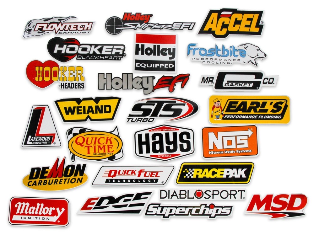 Holley Go Fast Sticker Pack 24 Vinyl Decal Pack 36-462