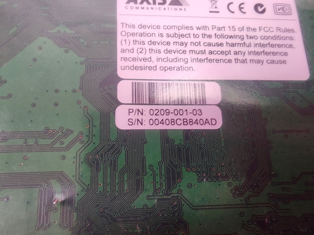 Axis 241Q Blade Video Server Rack 4-Channel Source PlugIn Module 0209-001-03 NIB