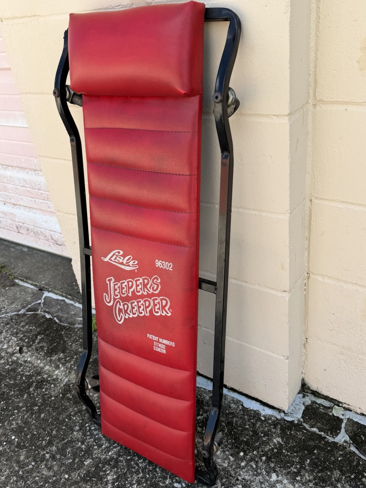 Lisle Jeepers Creeper 96032 Fully Padded Red 42” Low Profile