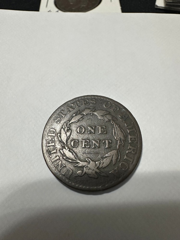 1823 large cent VG~~F