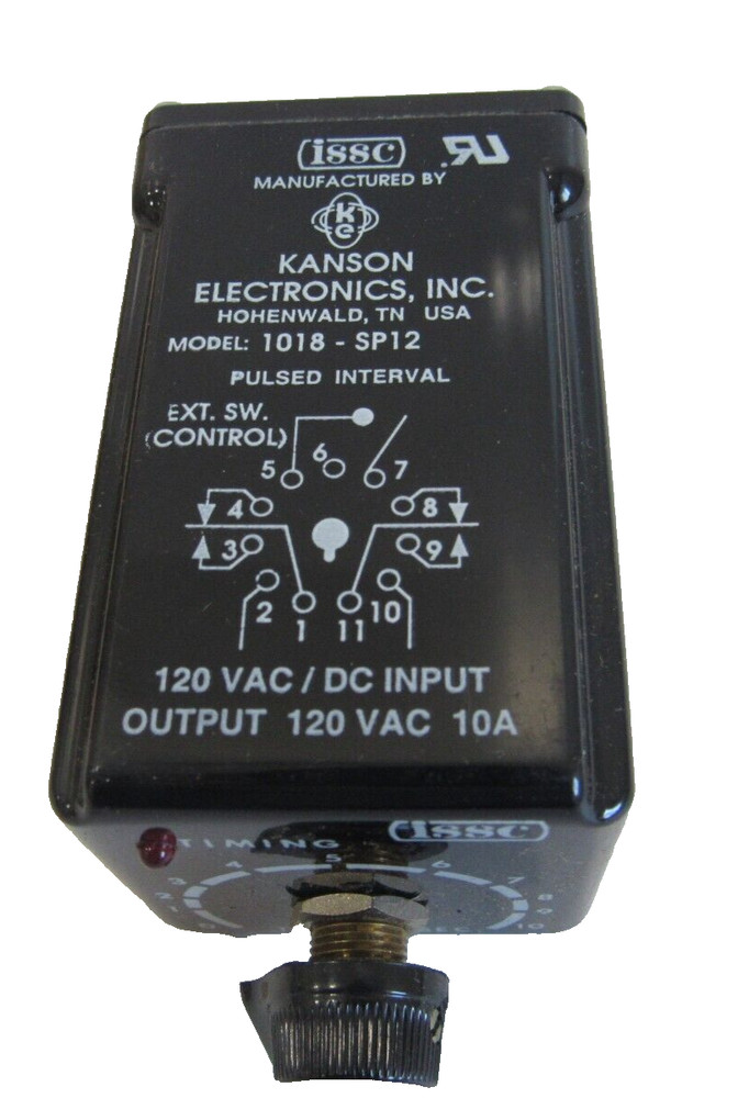 NEW KANSON ELECTRONICS ISSC 1018-SP12 TIME DELAY RELAY 1018SP12