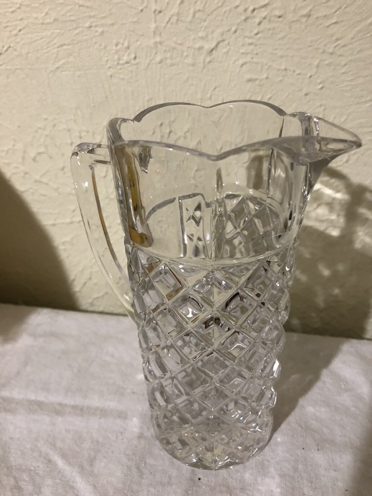 Heavy Crystal 6” Clear Pitcher