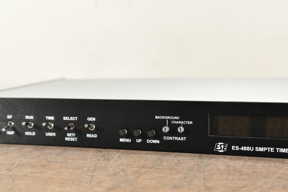 ESE ES-488U SMPTE / EBU Time Code Reader, Generator, and Video Inserter CG00PRF