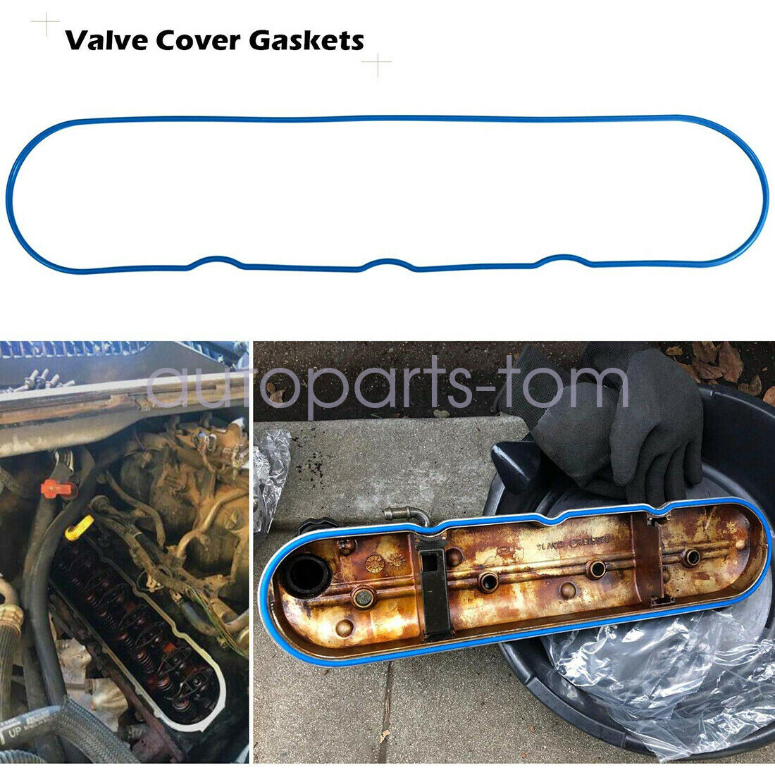 Valve Cover Gasket Set For GM LS 4.8L 5.3L 5.7L 6.0L Engine Fel-Pro VS50504 R-1