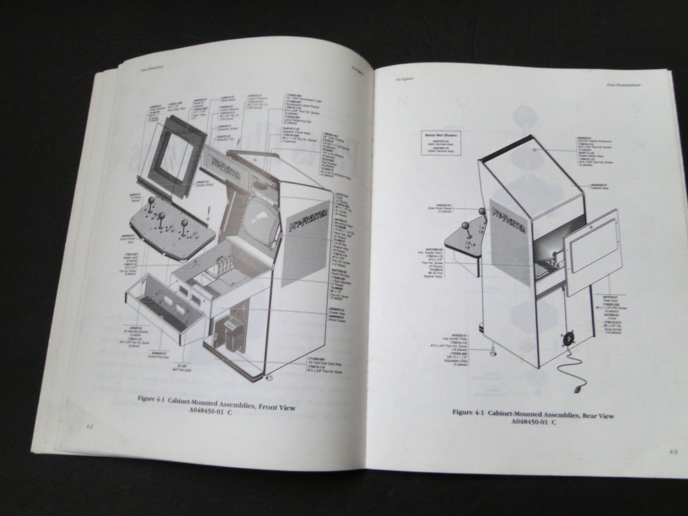 Vintage 1990 Atari: Pit-Fighter Arcade Operator's Manual
