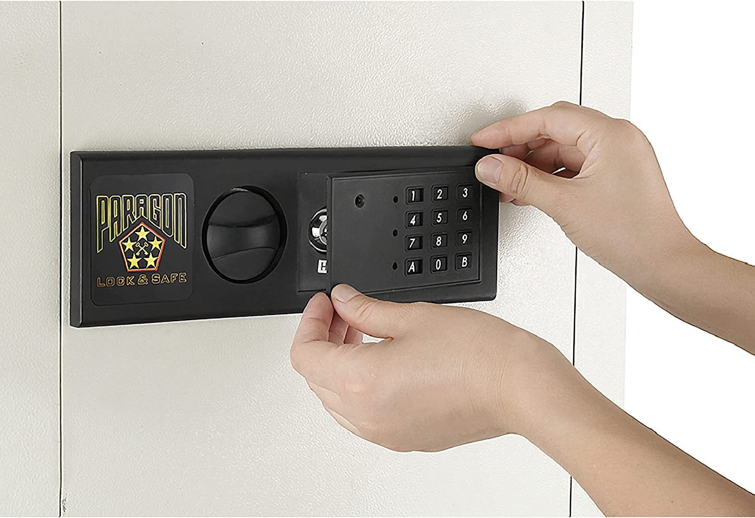 Fire Proof Electronic Wall Safe Lock Hidden Cash Jewelry Small Guns Key Security