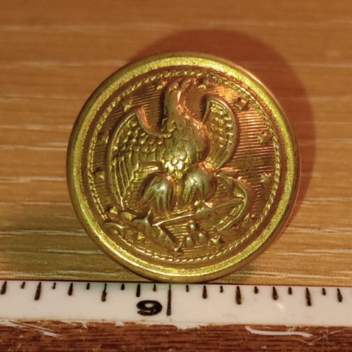 WW1 US NAVY 7/8" jacket button Fine Quality Two Star backmark