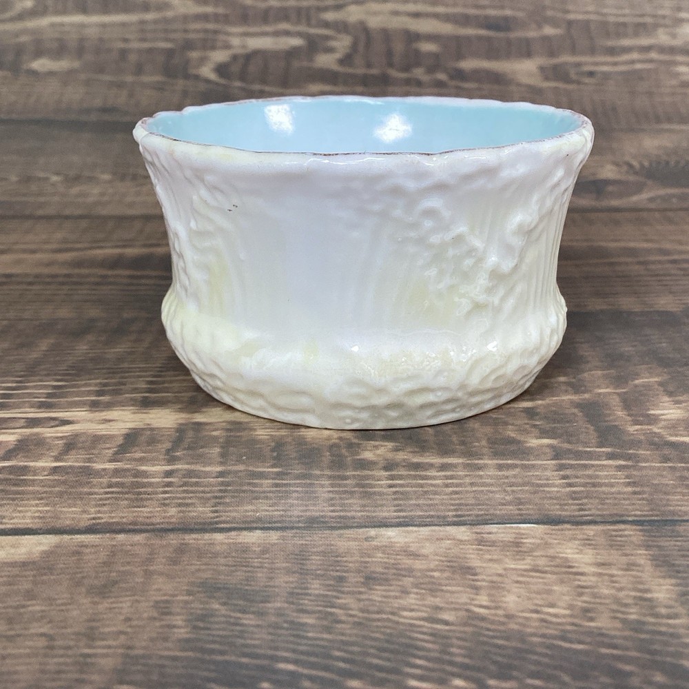 Antique Pair Open Master Salt Cellar, Salt Dip