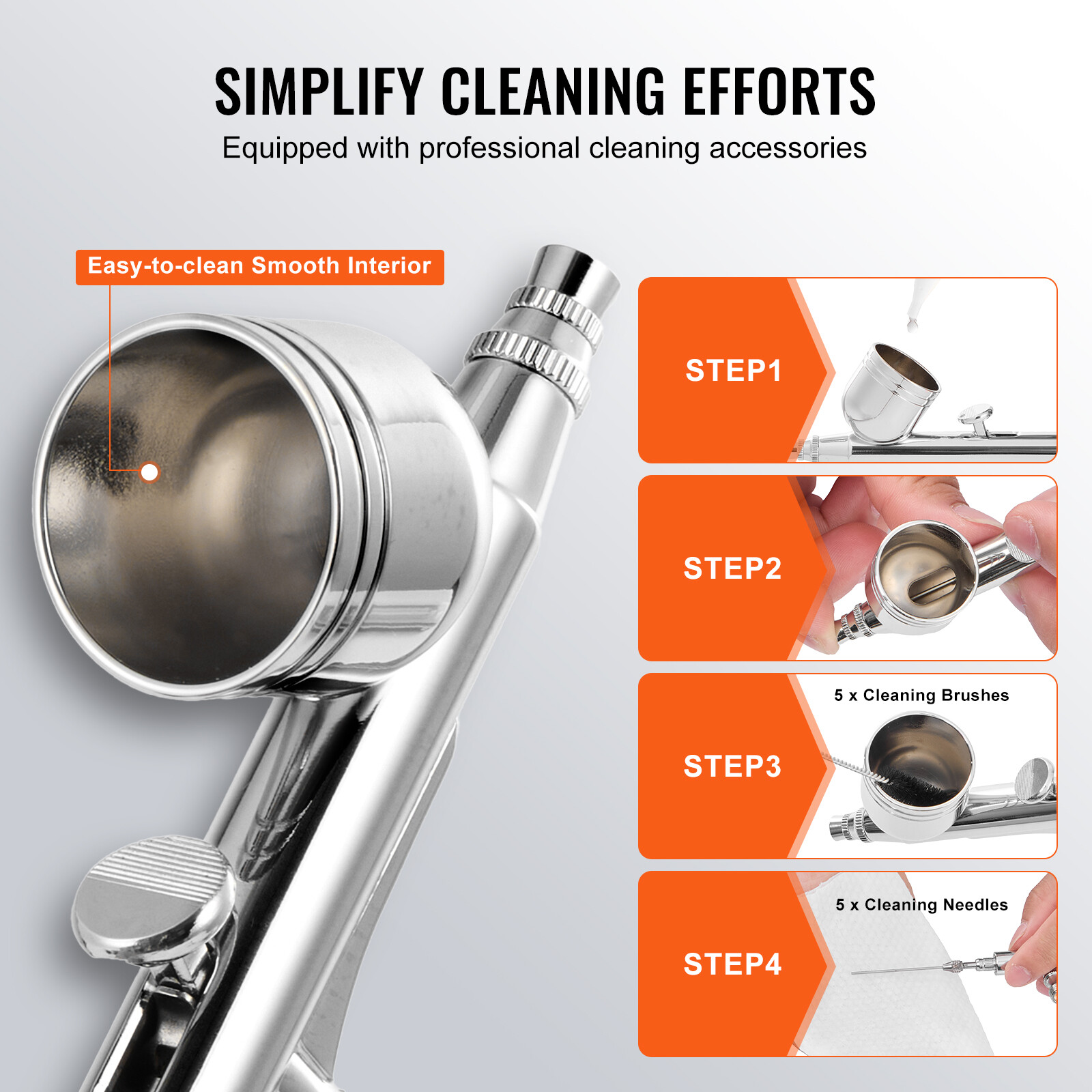 VEVOR Airbrush Kit Dual Fan Air Tank Compressor System Kit with 3.5L Air Tank