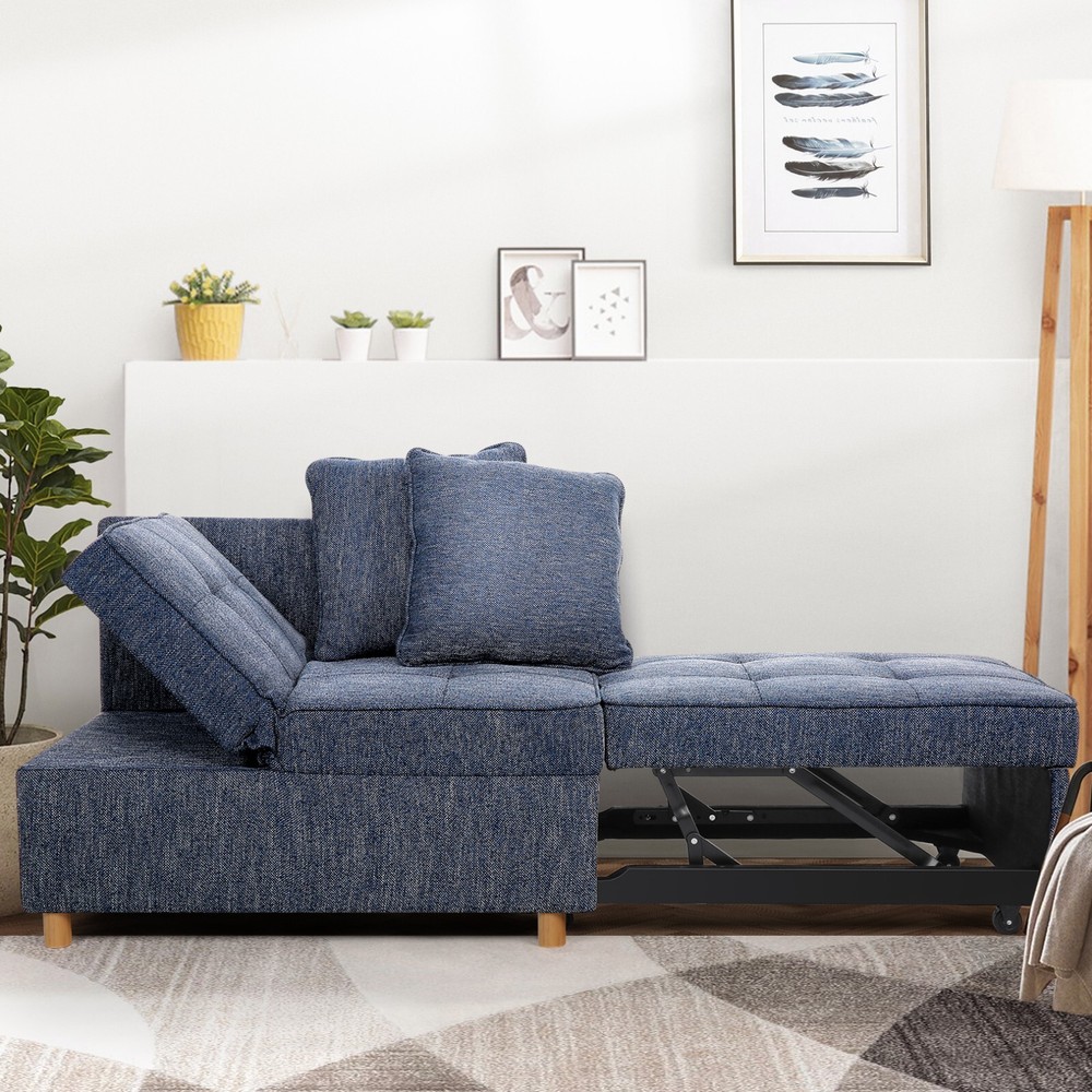 Folding Ottoman Sofa Bed, Convertible Chair 4-in-1 Multi Function Sleeper Sofa🔥