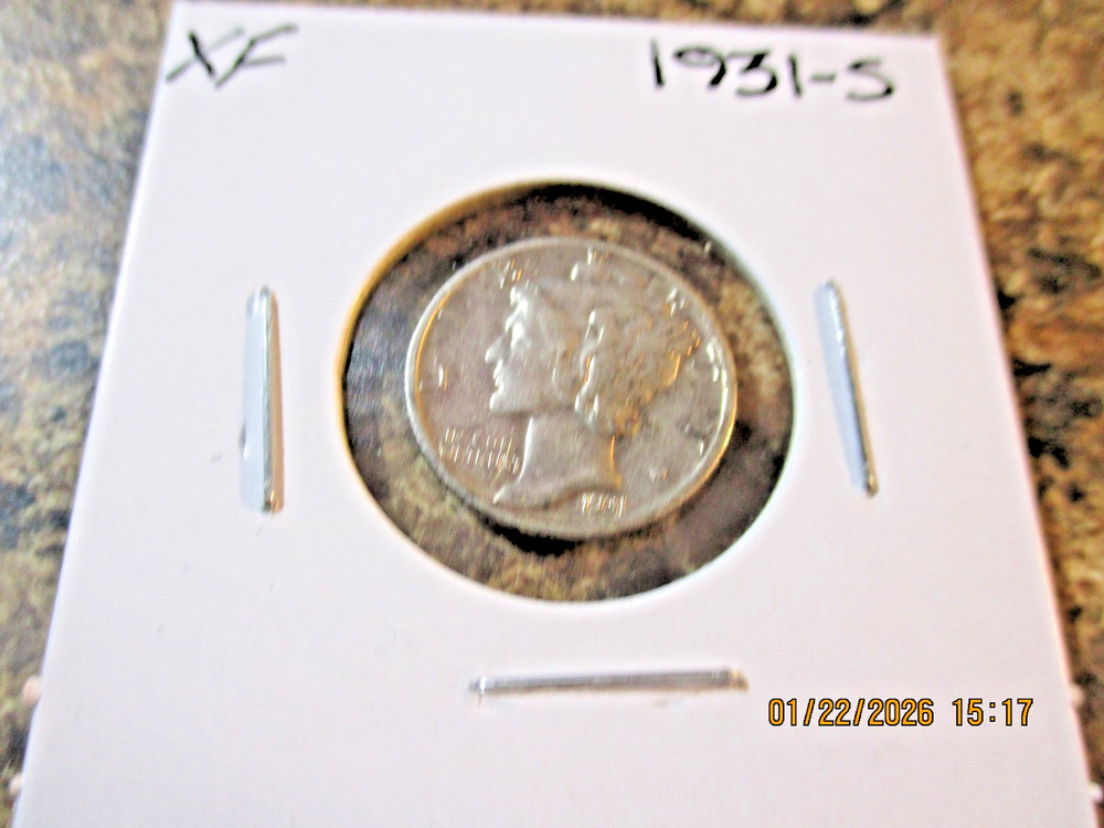 1931-S MERCURY SILVER DIME XF       NN