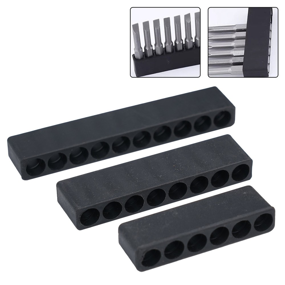 Sturdy Tool Organizer for Hex Shank Screwdriver Bits with 3 Storage Boxes